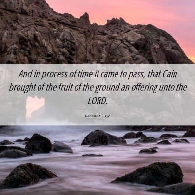Picture 06 - Genesis 4:3 KJV - And in process of time it came to pass, that Cain - Bible Verse Picture