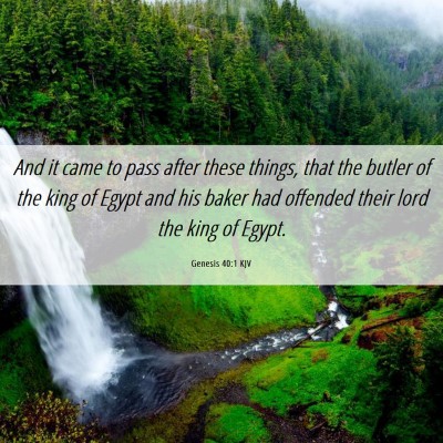 Picture 06 - Genesis 40:1 KJV - And it came to pass after these things, that the - Bible Verse Picture