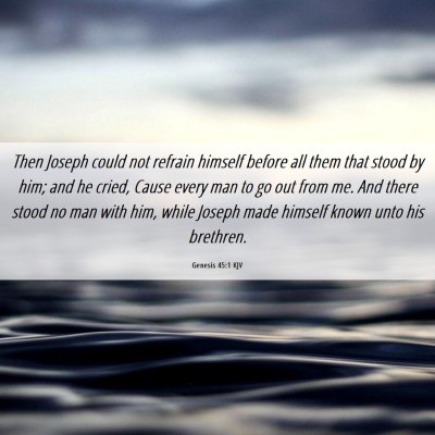 Picture 06 - Genesis 45:1 KJV - Then Joseph could not refrain himself before all - Bible Verse Picture