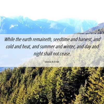Picture 06 - Genesis 8:22 KJV - While the earth remaineth, seedtime and harvest, - Bible Verse Picture