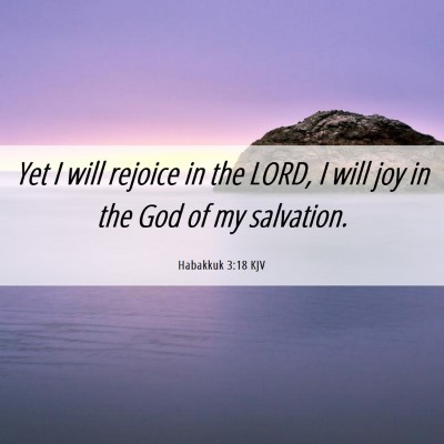 Picture 06 - Habakkuk 3:18 KJV - Yet I will rejoice in the LORD, I will joy in the - Bible Verse Picture