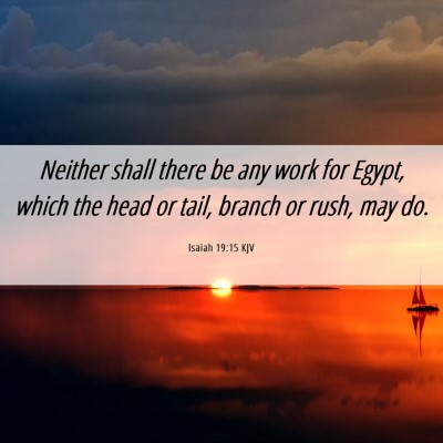Picture 06 - Isaiah 19:15 KJV - Neither shall there be any work for Egypt, which - Bible Verse Picture
