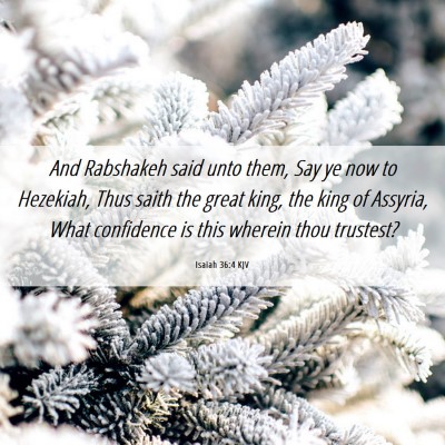 Picture 06 - Isaiah 36:4 KJV - And Rabshakeh said unto them, Say ye now to - Bible Verse Picture