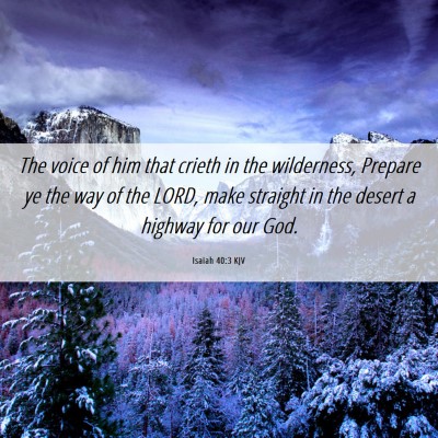 Picture 06 - Isaiah 40:3 KJV - The voice of him that crieth in the wilderness, - Bible Verse Picture
