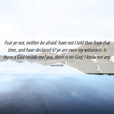 Picture 06 - Isaiah 44:8 KJV - Fear ye not, neither be afraid: have not I told - Bible Verse Picture