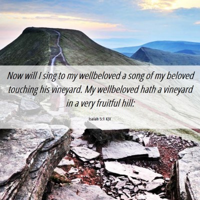 Picture 06 - Isaiah 5:1 KJV - Now will I sing to my wellbeloved a song of my - Bible Verse Picture