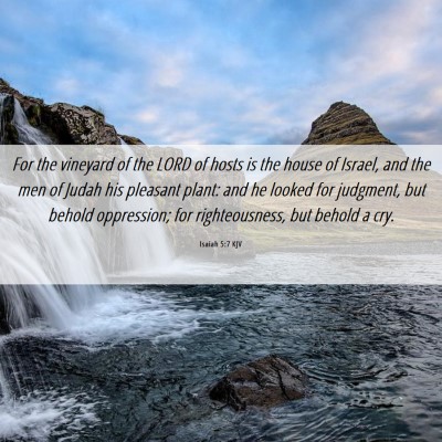 Picture 06 - Isaiah 5:7 KJV - For the vineyard of the LORD of hosts is the - Bible Verse Picture