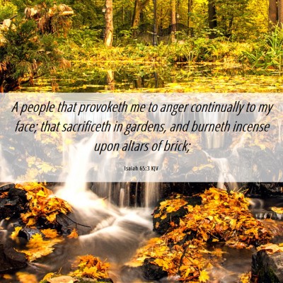 Picture 06 - Isaiah 65:3 KJV - A people that provoketh me to anger continually - Bible Verse Picture