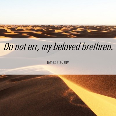 Picture 06 - James 1:16 KJV - Do not err, my beloved - Bible Verse Picture