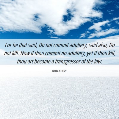 Picture 06 - James 2:11 KJV - For he that said, Do not commit adultery, said - Bible Verse Picture