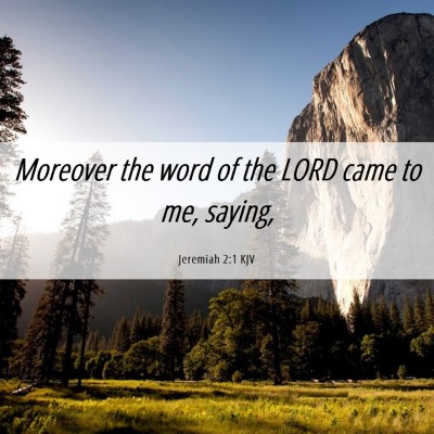 Picture 06 - Jeremiah 2:1 KJV - Moreover the word of the LORD came to me, - Bible Verse Picture