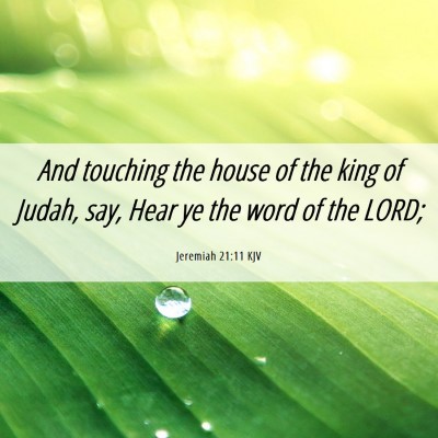 Picture 06 - Jeremiah 21:11 KJV - And touching the house of the king of Judah, say, - Bible Verse Picture