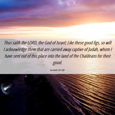Picture 06 - Jeremiah 24:5 KJV - Thus saith the LORD, the God of Israel; Like - Bible Verse Picture