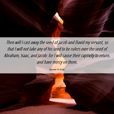 Picture 06 - Jeremiah 33:26 KJV - Then will I cast away the seed of Jacob and David - Bible Verse Picture