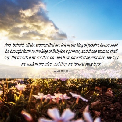 Picture 06 - Jeremiah 38:22 KJV - And, behold, all the women that are left in the - Bible Verse Picture
