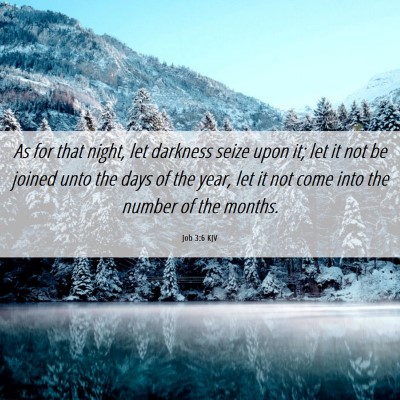 Picture 06 - Job 3:6 KJV - As for that night, let darkness seize upon it; - Bible Verse Picture