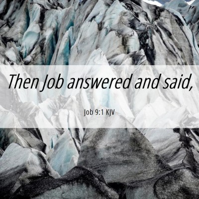 Picture 06 - Job 9:1 KJV - Then Job answered and - Bible Verse Picture