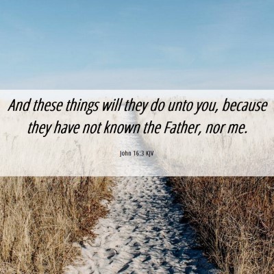 Picture 06 - John 16:3 KJV - And these things will they do unto you, because - Bible Verse Picture