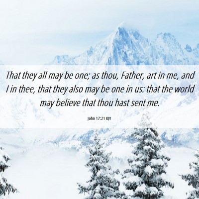 Picture 06 - John 17:21 KJV - That they all may be one; as thou, Father, art in - Bible Verse Picture