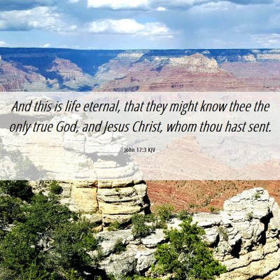 Picture 06 - John 17:3 KJV - And this is life eternal, that they might know - Bible Verse Picture