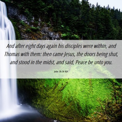 Picture 06 - John 20:26 KJV - And after eight days again his disciples were - Bible Verse Picture