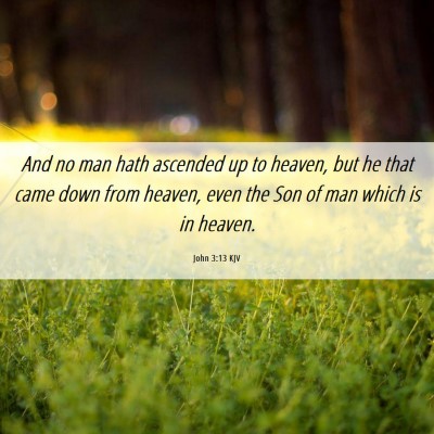 Picture 06 - John 3:13 KJV - And no man hath ascended up to heaven, but he - Bible Verse Picture