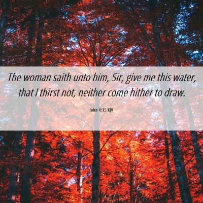 Picture 06 - John 4:15 KJV - The woman saith unto him, Sir, give me this - Bible Verse Picture