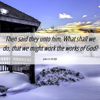 Picture 06 - John 6:28 KJV - Then said they unto him, What shall we do, that - Bible Verse Picture