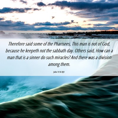 Picture 06 - John 9:16 KJV - Therefore said some of the Pharisees, This man is - Bible Verse Picture