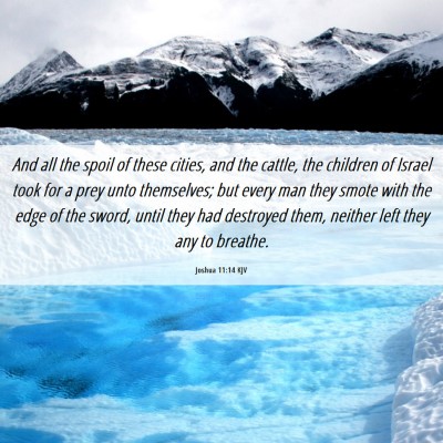 Picture 06 - Joshua 11:14 KJV - And all the spoil of these cities, and the - Bible Verse Picture