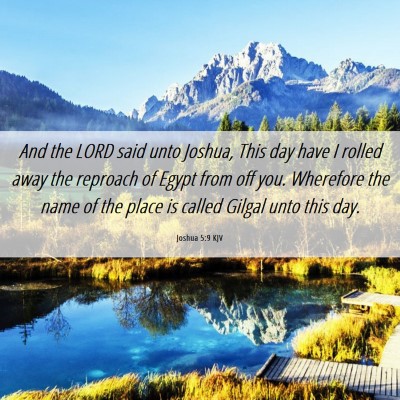Picture 06 - Joshua 5:9 KJV - And the LORD said unto Joshua, This day have I - Bible Verse Picture