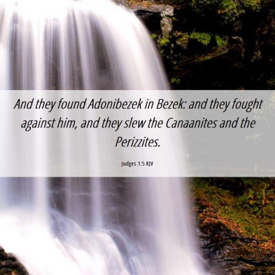 Picture 06 - Judges 1:5 KJV - And they found Adonibezek in Bezek: and they - Bible Verse Picture