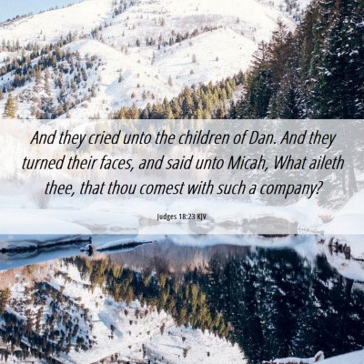 Picture 06 - Judges 18:23 KJV - And they cried unto the children of Dan. And they - Bible Verse Picture