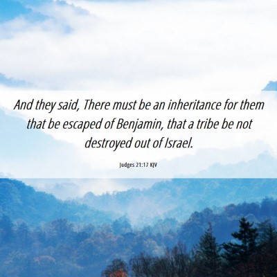 Picture 06 - Judges 21:17 KJV - And they said, There must be an inheritance for - Bible Verse Picture