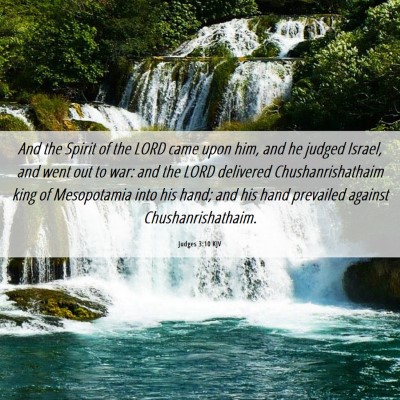 Picture 06 - Judges 3:10 KJV - And the Spirit of the LORD came upon him, and he - Bible Verse Picture