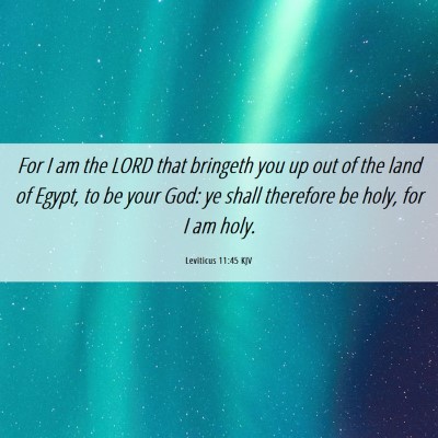 Picture 06 - Leviticus 11:45 KJV - For I am the LORD that bringeth you up out of the - Bible Verse Picture