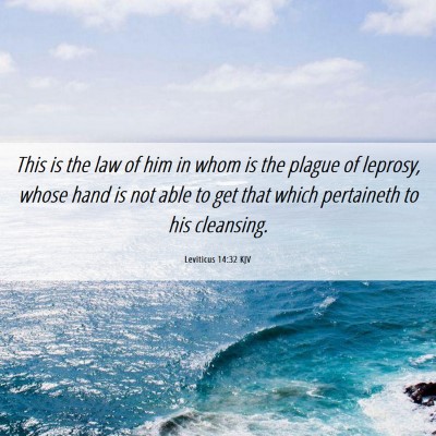 Picture 06 - Leviticus 14:32 KJV - This is the law of him in whom is the plague of - Bible Verse Picture