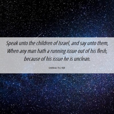 Picture 06 - Leviticus 15:2 KJV - Speak unto the children of Israel, and say unto - Bible Verse Picture