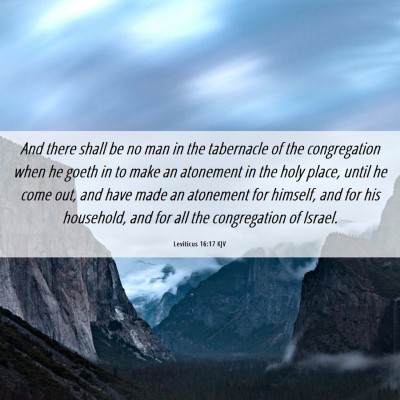 Picture 06 - Leviticus 16:17 KJV - And there shall be no man in the tabernacle of - Bible Verse Picture