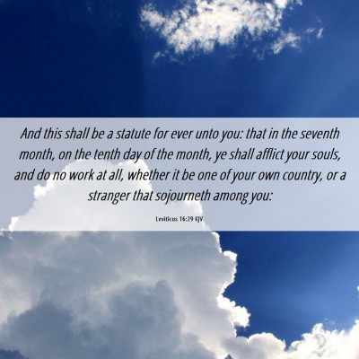 Picture 06 - Leviticus 16:29 KJV - And this shall be a statute for ever unto you: - Bible Verse Picture