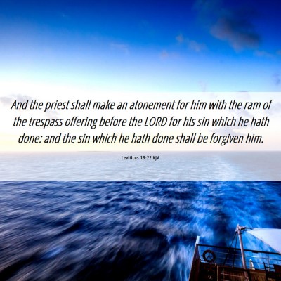 Picture 06 - Leviticus 19:22 KJV - And the priest shall make an atonement for him - Bible Verse Picture