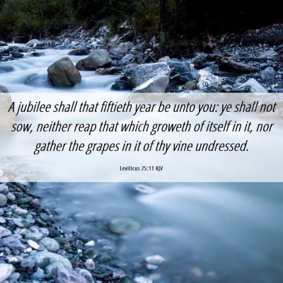 Picture 06 - Leviticus 25:11 KJV - A jubilee shall that fiftieth year be unto you: - Bible Verse Picture