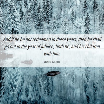 Picture 06 - Leviticus 25:54 KJV - And if he be not redeemed in these years, then he - Bible Verse Picture