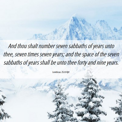 Picture 06 - Leviticus 25:8 KJV - And thou shalt number seven sabbaths of years - Bible Verse Picture