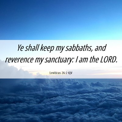 Picture 06 - Leviticus 26:2 KJV - Ye shall keep my sabbaths, and reverence my - Bible Verse Picture