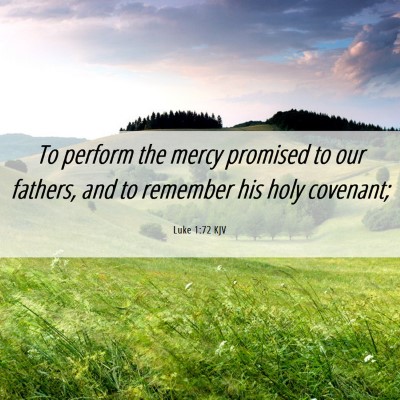 Picture 06 - Luke 1:72 KJV - To perform the mercy promised to our fathers, and - Bible Verse Picture