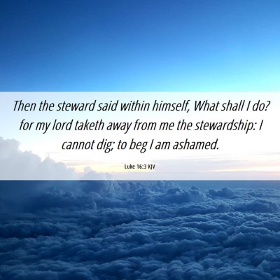 Picture 06 - Luke 16:3 KJV - Then the steward said within himself, What shall - Bible Verse Picture
