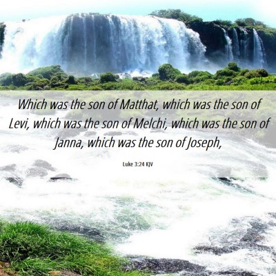 Picture 06 - Luke 3:24 KJV - Which was the son of Matthat, which was the son - Bible Verse Picture