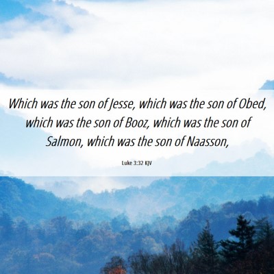Picture 06 - Luke 3:32 KJV - Which was the son of Jesse, which was the son of - Bible Verse Picture