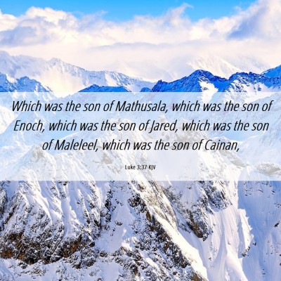 Picture 06 - Luke 3:37 KJV - Which was the son of Mathusala, which was the son - Bible Verse Picture